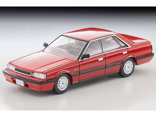 1/64 LV-N352a 日産 スカイライン 4ドアHT 1800 パサージュ (赤) 87年式