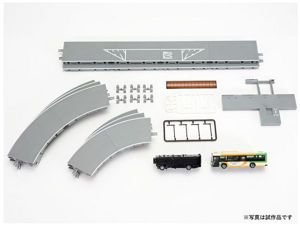 1/150 バスコレ走行システム基本セットA4(いすゞ エルガ東京都交通局仕様)