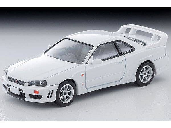 1/64 LV-N365b 日産 スカイライン 2ドアスポーツクーペ 25GT TURBO オプションパーツ付 (白) 1998年式