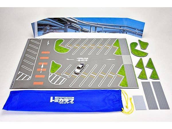 1/64 トミカラマ ヴィンテージ14a 大黒パーキングエリア マットC (LV-N 日産 スカイラインGT-R 付属)