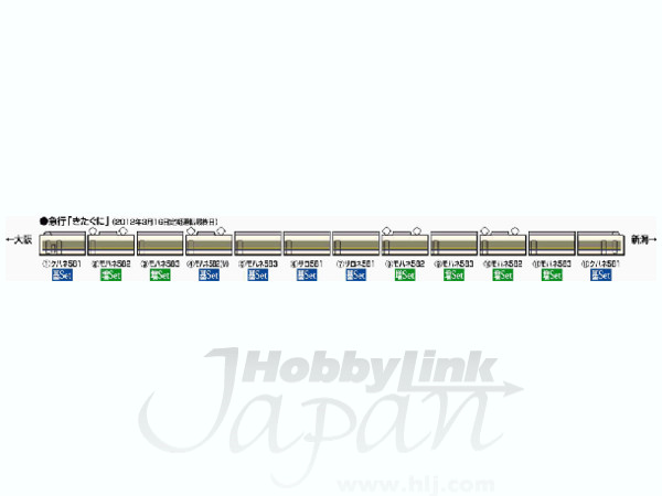 JR 583系電車 (きたぐに) 基本セット