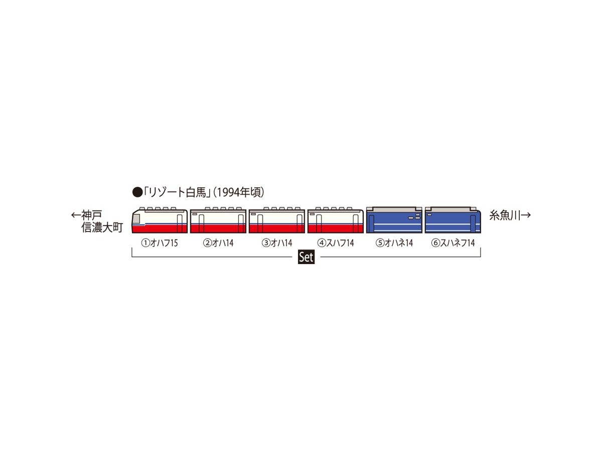 JR 14系客車(リゾート白馬)セット