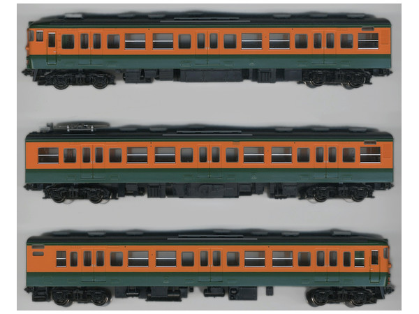 115 1000系近郊電車 (湘南色・冷房準備車) セット (3両)