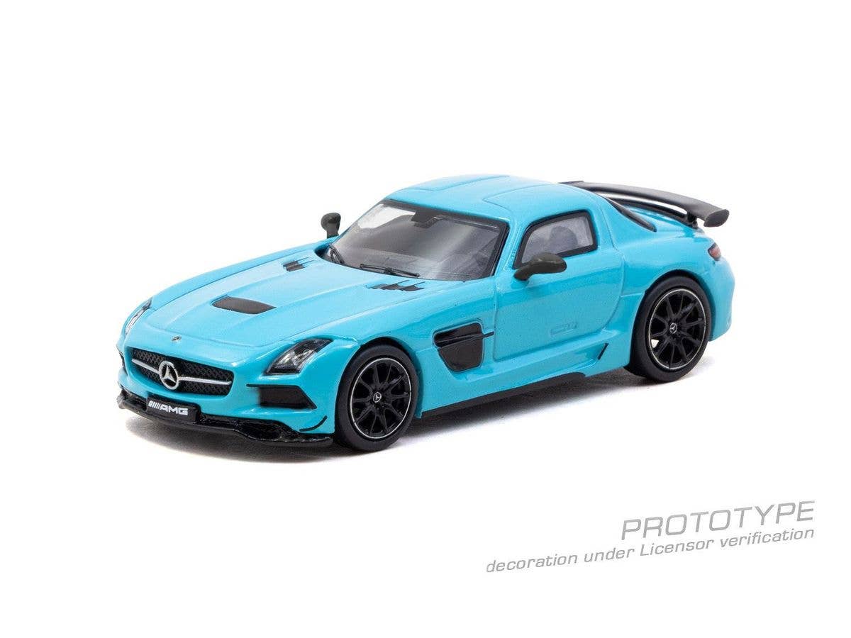 1/64 Mercedes-Benz SLS AMG Coupé Black Series Matte Blue