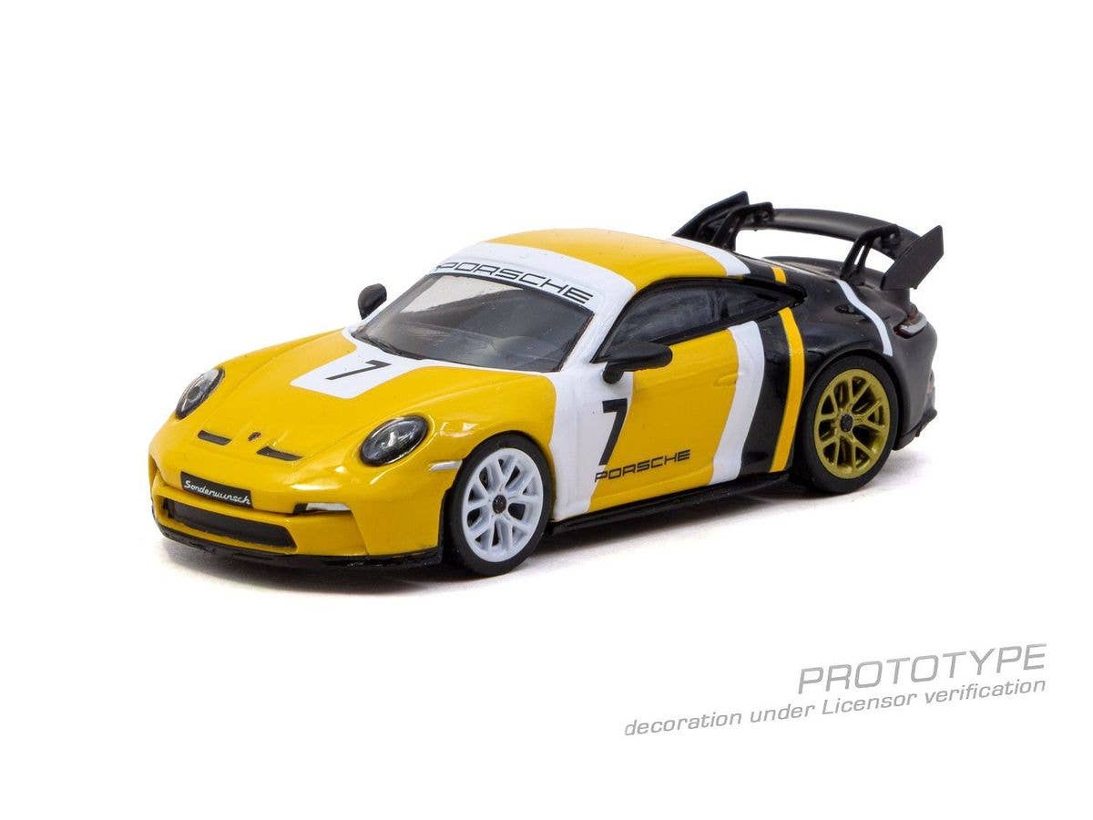 1/64 Porsche 911 GT3 (992)Yellow / Black