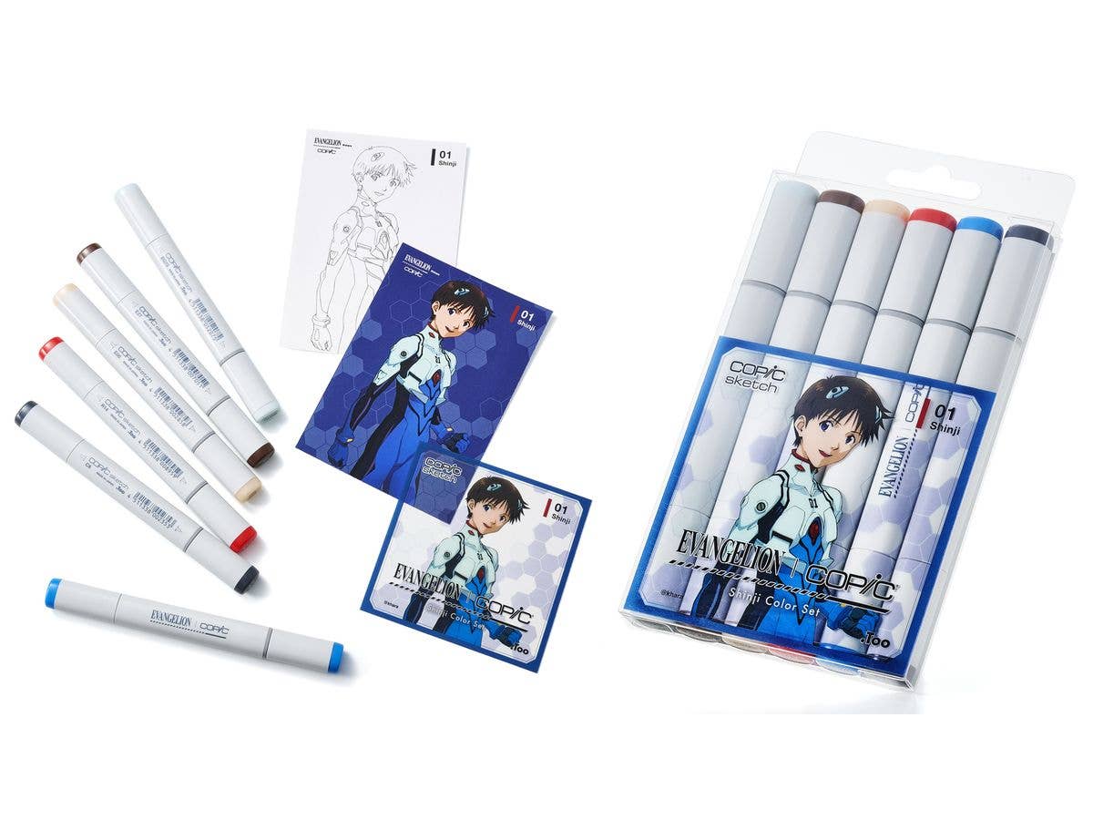 EVANGELION x COPIC Shinji Color Set