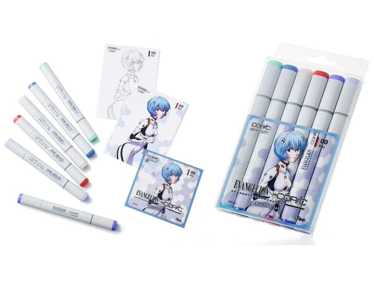 EVANGELION x COPIC Rei Color Set
