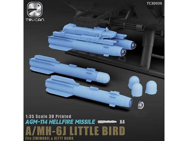 1/35 3DプリントAGM-114ヘルファイアミサイル