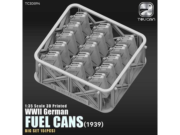 1/35 3Dプリント WWIl ドイツ軍燃料缶 (1939年型) パーツ (15個入りセット)