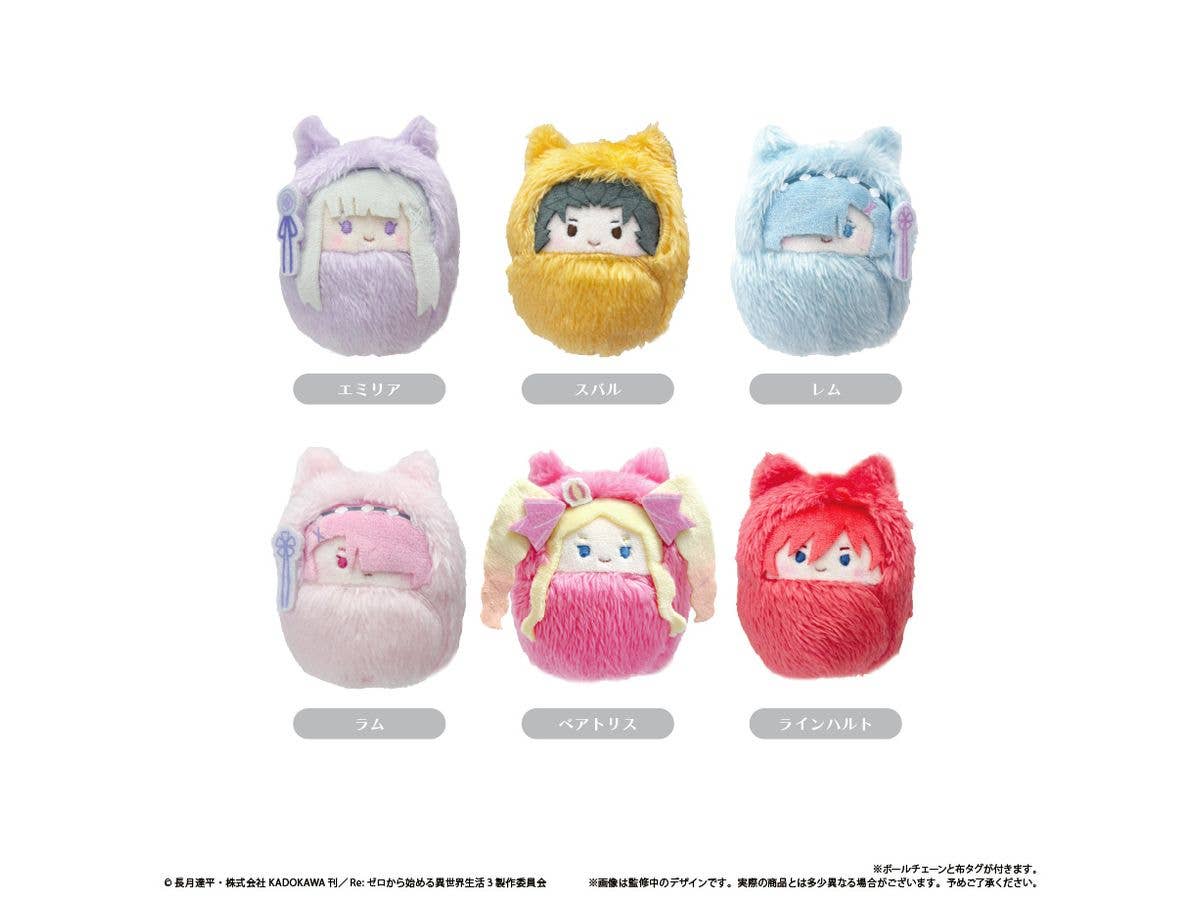 Re:ゼロから始める異世界生活: くるみたぴぬい 1Box 6pcs