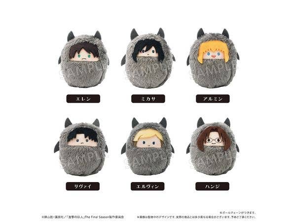 進撃の巨人 くるみたぴぬい 悪魔Ver. 1Box 6pcs