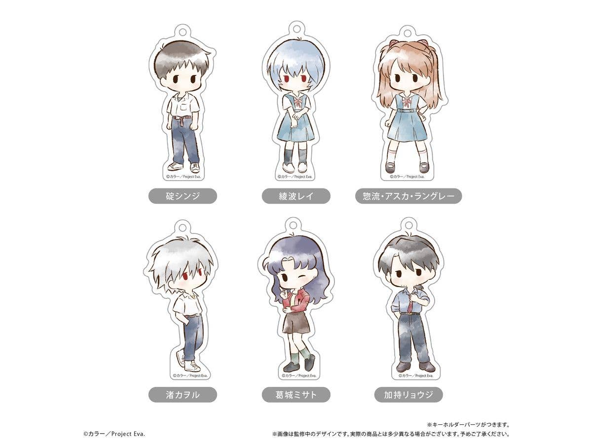 新世紀エヴァンゲリオン: レトロちっくアクリルキーホルダー 1Box 6pcs