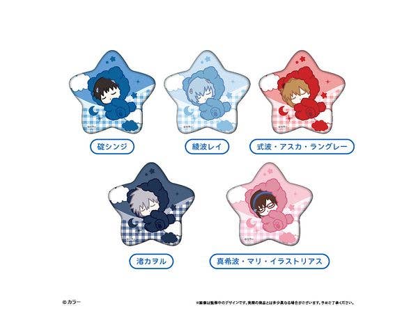 エヴァンゲリオン シリーズ おやすみシリーズ 缶バッジ 1Box 5pcs