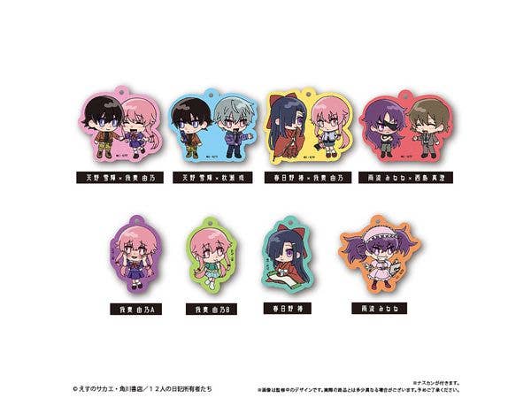 未来日記 わいわいアクリルキーホルダー 1Box 8pcs