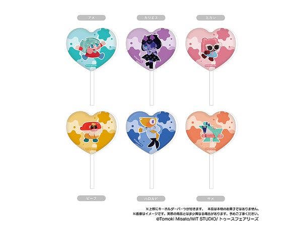 キャンディーカリエス キャンディー風アクリルキーホルダー 1Box 6pcs