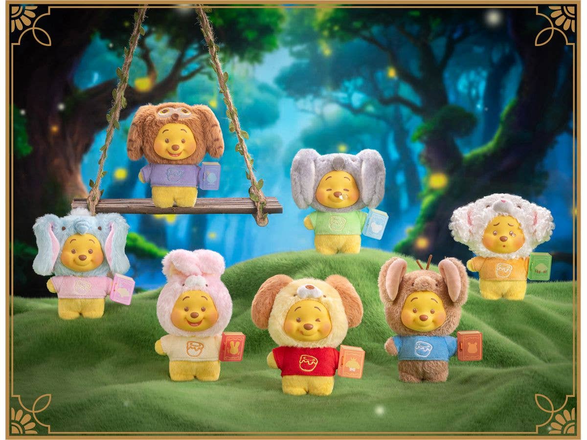 ディズニー くまのプーさん アニマル童話ブックシリーズ ぬいぐるみチャームブラインドボックス 1Box 6pcs