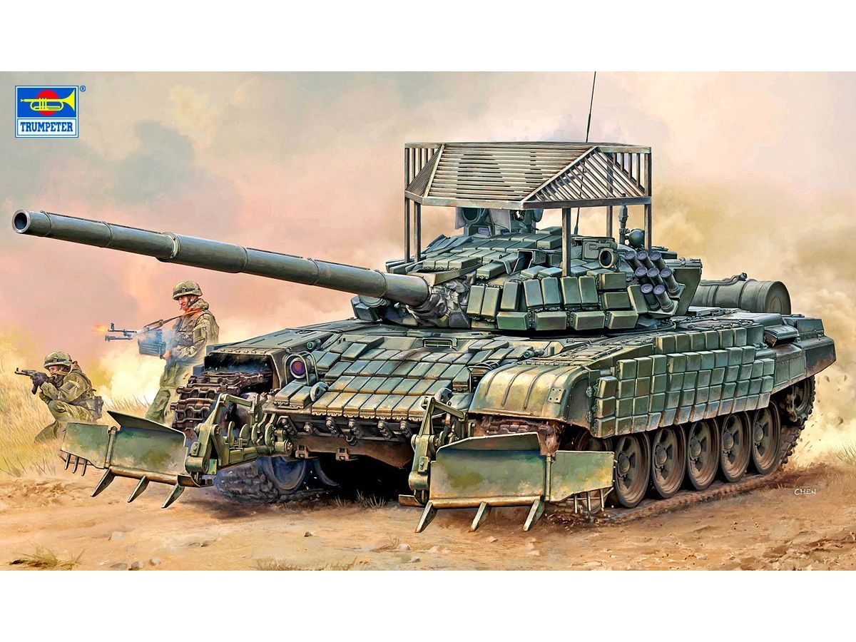 1/35 ロシア連邦軍 T-72B1主力戦車 w / KTM-6 & グレーティングアーマー