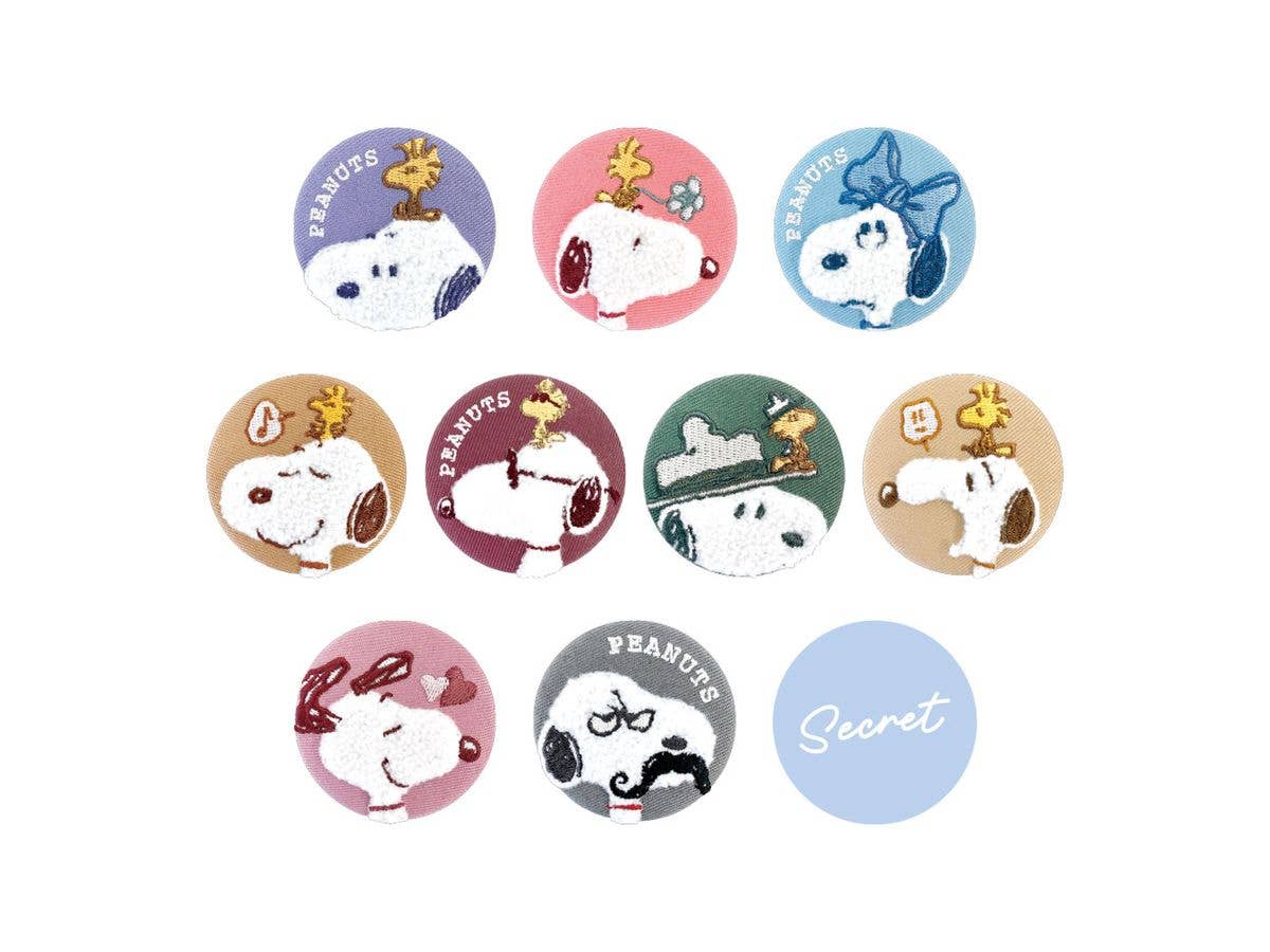 スヌーピー シークレットモコモコボア缶バッジ ひょっこり 1Box 10pcs