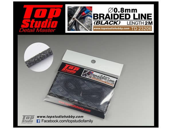 0.8mm メッシュ ホース (ブラック)