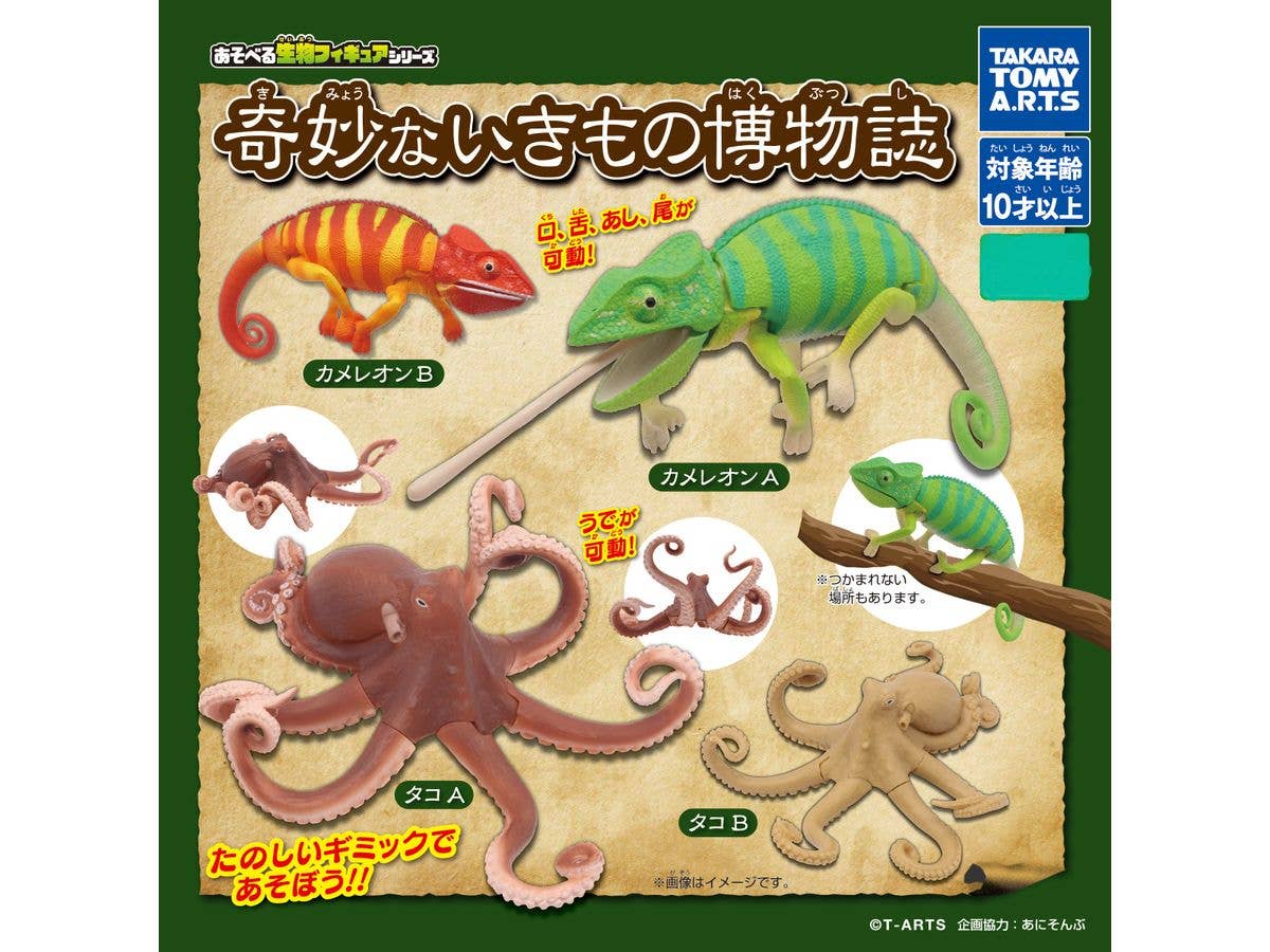 あそべる生物フィギュアシリーズ 奇妙ないきもの博物誌 1Box 8pcs