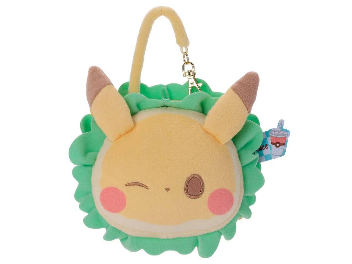 ポケピース ぬいぐるみミラー(ハンバーガー風) ピカチュウ