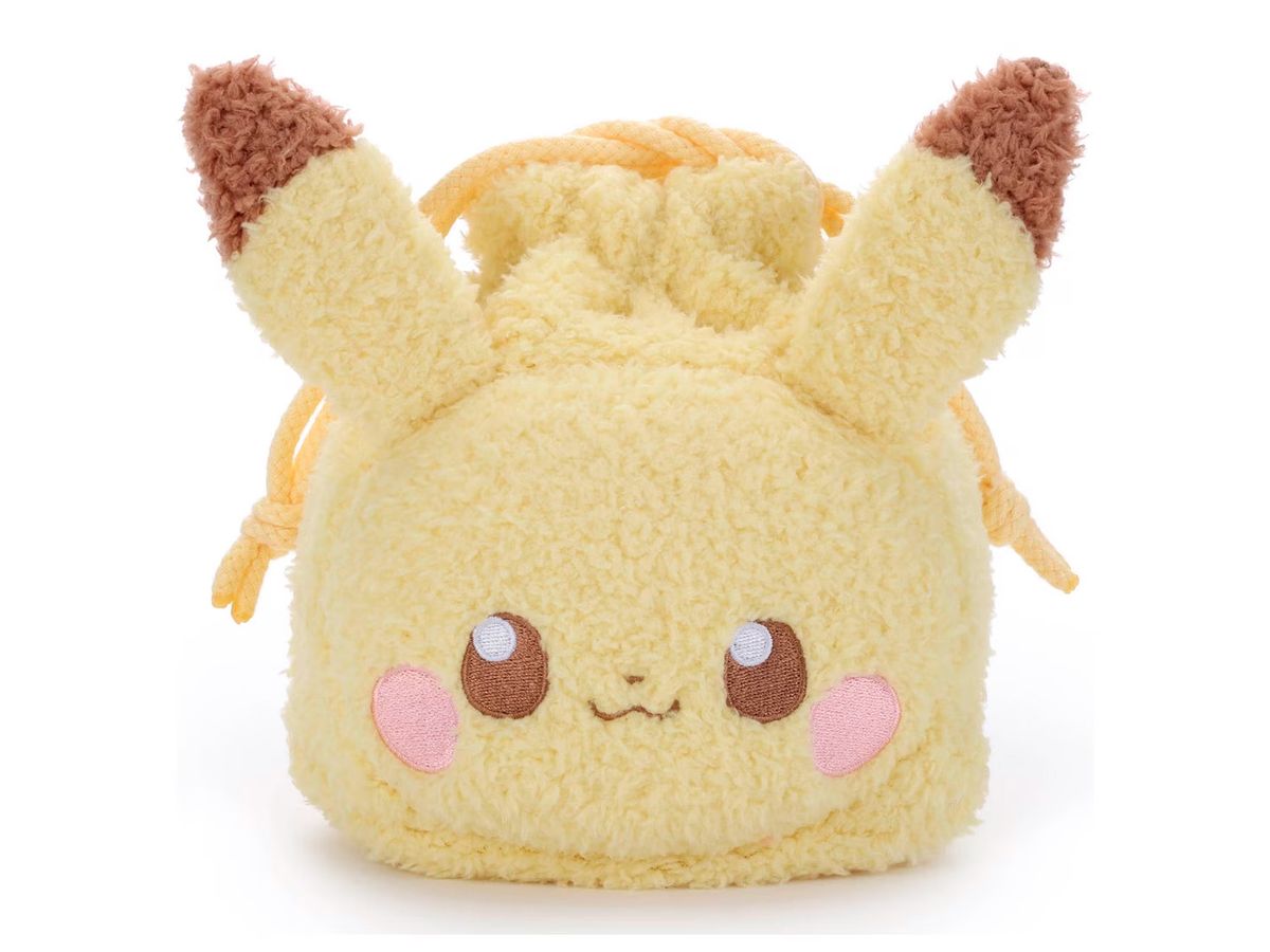 ポケピース ぬいぐるみ 巾着 ピカチュウ