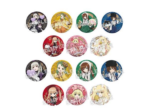 ローゼンメイデン x サンリオキャラクターズ: トレーディング缶バッジ 1Box 14pcs