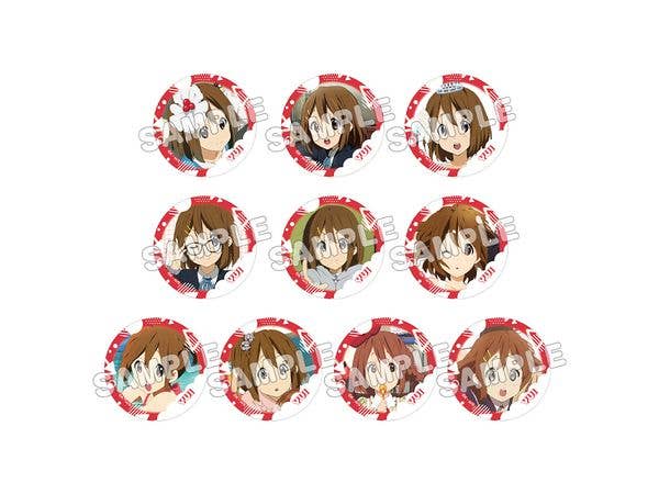 けいおん!: トレーディング缶バッジ / 唯 1Box 10pcs