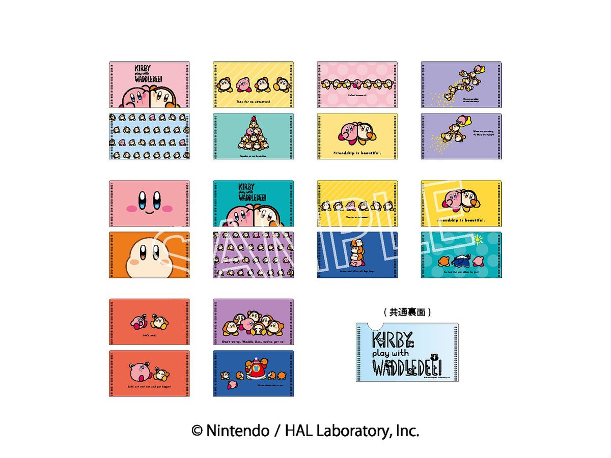 カービィ play with ワドルディ ミニミニクリアファイル 1Box 10pcs