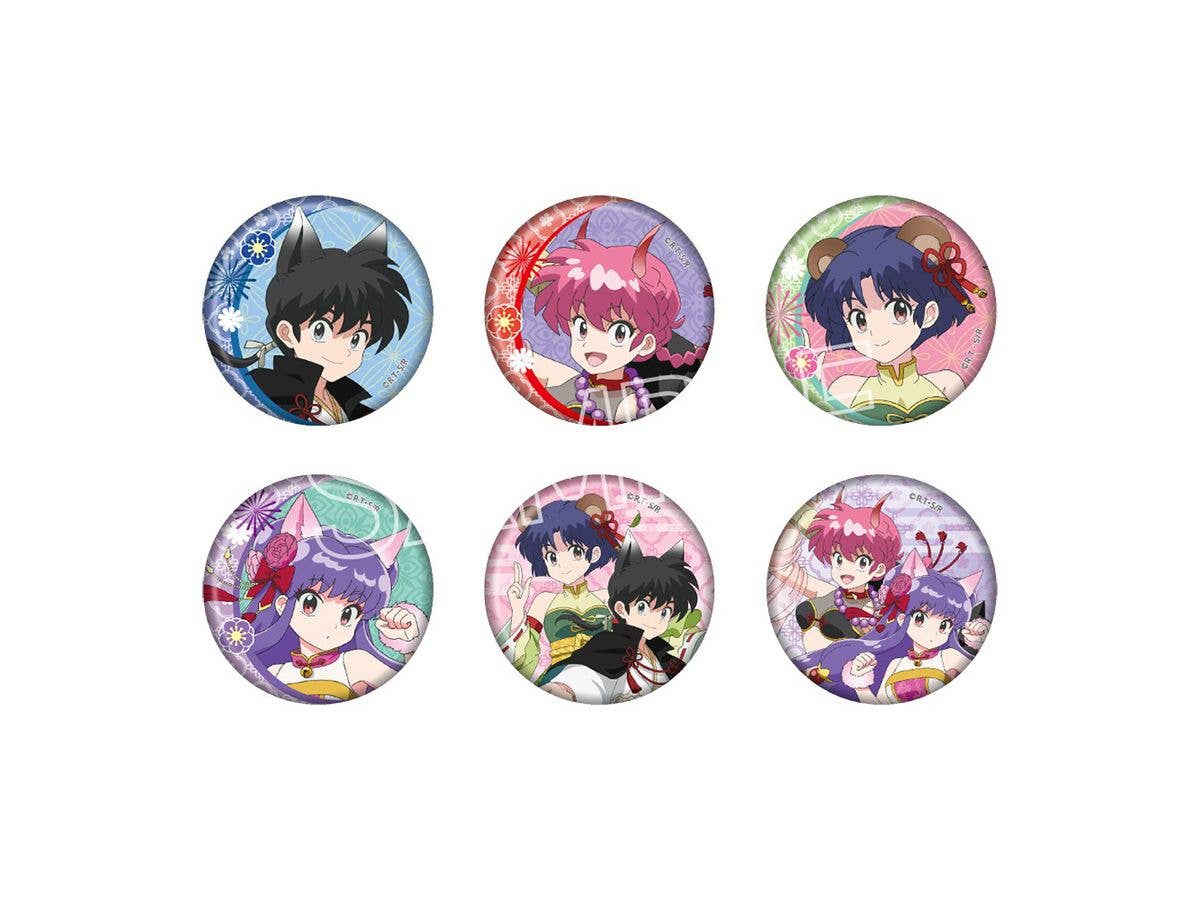 らんま1/2: 百鬼夜行 トレーディング缶バッジ 1Box 6pcs