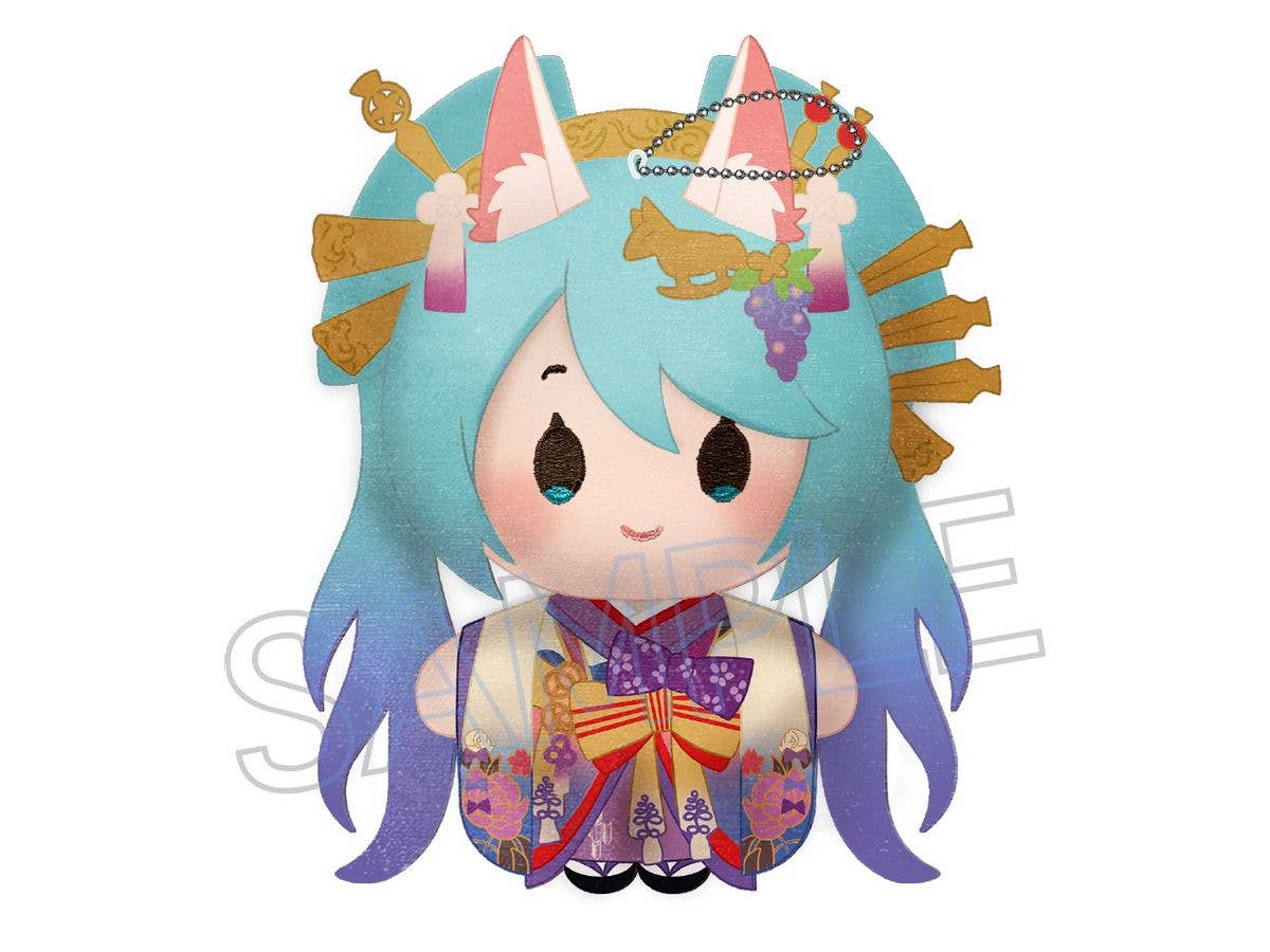 初音ミク: 百鬼夜行 -麗宴- ぬいぐるみマスコット C 白狐