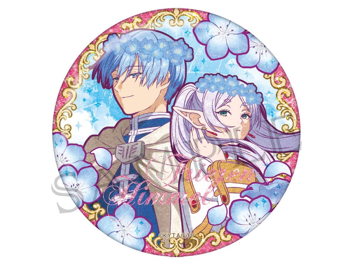 葬送のフリーレン: ヴィンテージシリーズ キラキラ缶バッジVol.2 フリーレン & ヒンメル