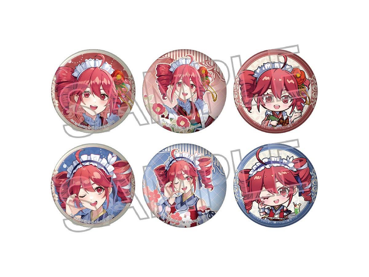 重音テト: 和風モダンカフェ 缶バッジ 1Box 6pcs