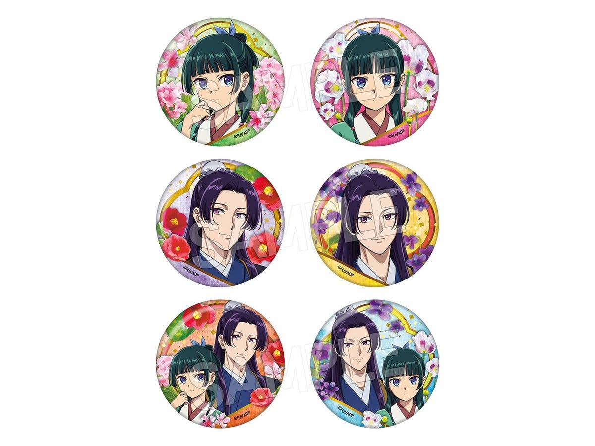 薬屋のひとりごと: フラワーモチーフVol.3 缶バッジ 1Box 6pcs