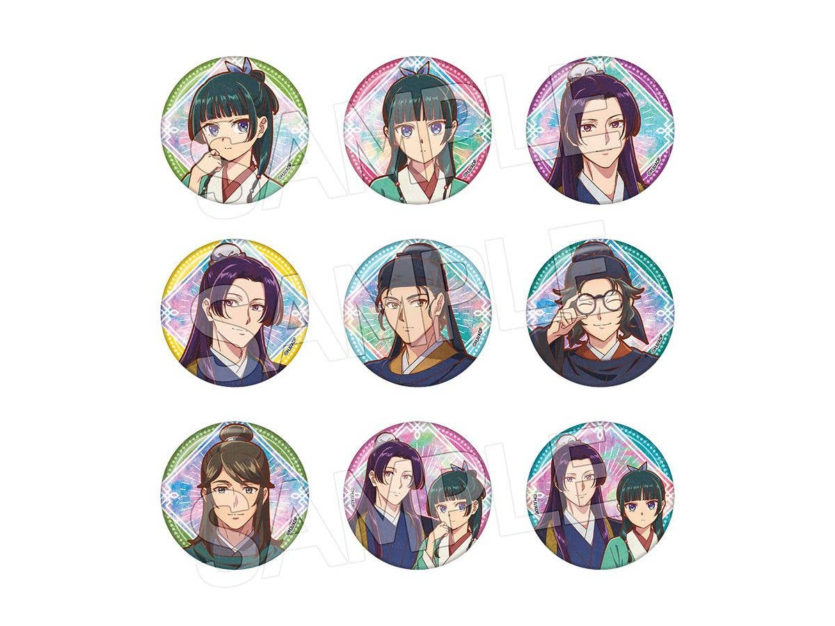 薬屋のひとりごと: ヴィンテージシリーズVol.4 缶バッジ 1Box 9pcs