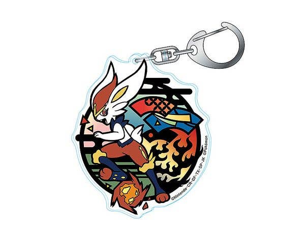 ポケットモンスター 切り絵シリーズ アクリルキーホルダー エースバーン (再販)