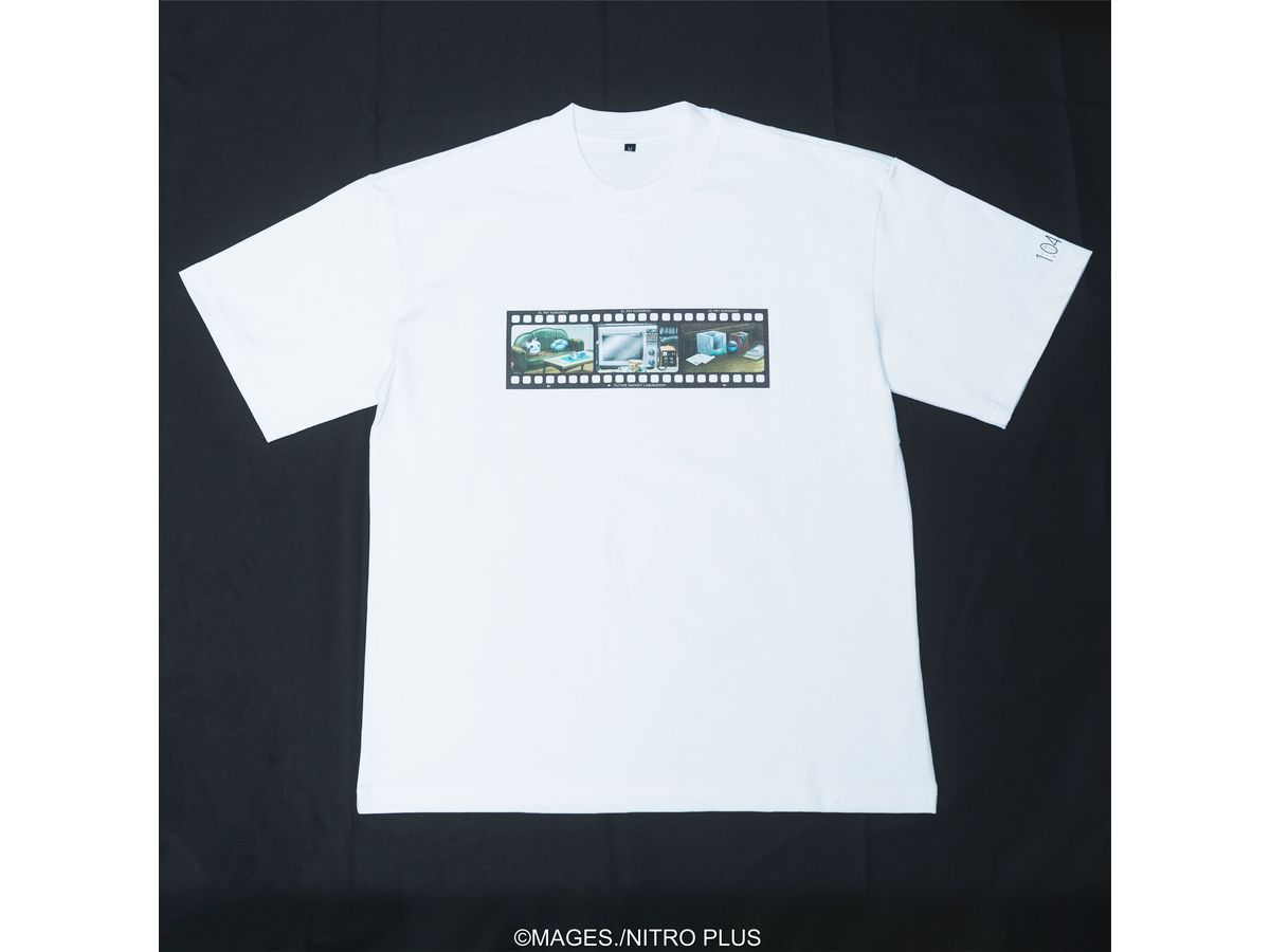 STEINS;GATE ラボメン 水墨画風 白地カラーTシャツ サイズ: XL