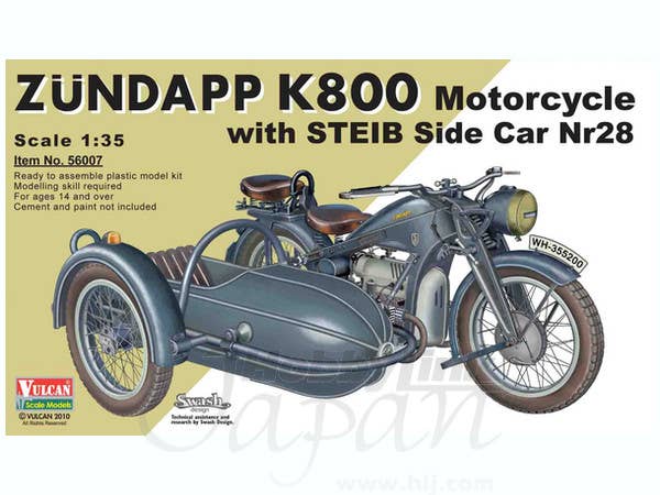 1/35 ドイツ ツェンダップ K800/スタイブサイドカー Nr28
