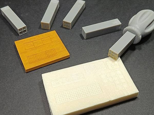 1/35 汎用 タイルテクスチャースタンプセット (5個入)