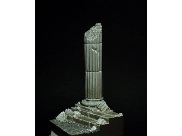 1/32 (54mm) 汎用 フィギュアベース 円柱のある古代の廃墟