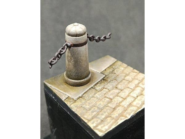 1/24 (75mm) 汎用 フィギュアベース 石柱フェンス