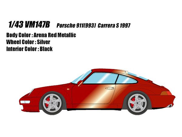 1/43 Porsche 911 (993) Carrera S 1997 アレナレッドメタリック