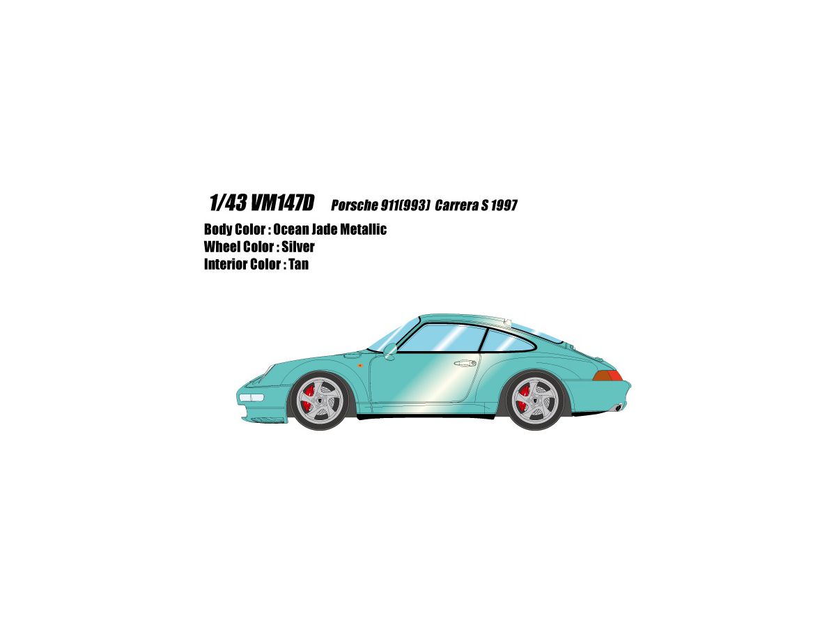 1/43 Porsche 911 (993) Carrera S 1997 オーシャンジェイドメタリック