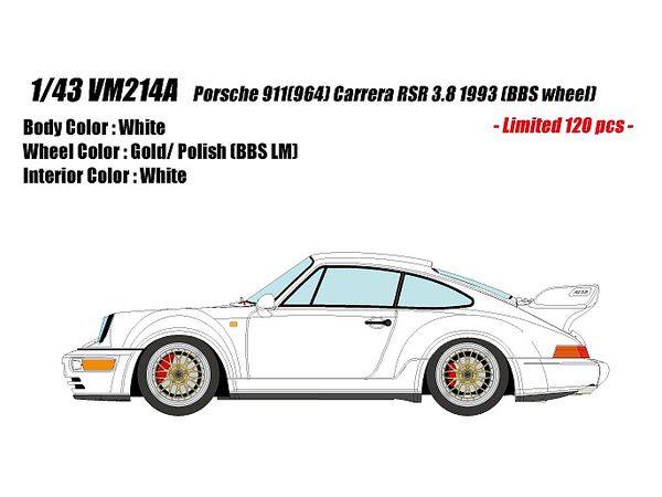 1/43 Porsche 911 (964) カレラ RSR 3.8 1993 BBS wheel ホワイト