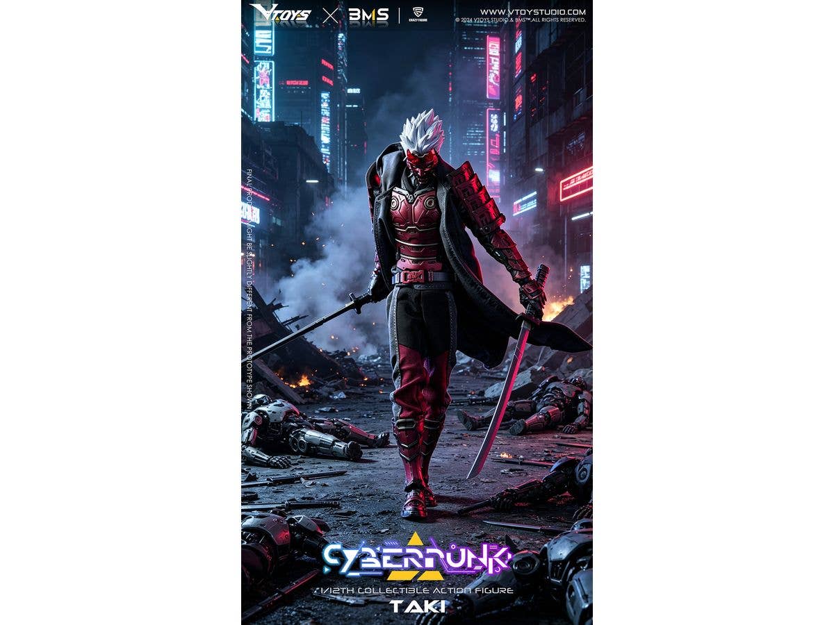 1/12 VTOYS x BMS x CF Cyberpunk(サイバーパンク)シリーズ 侍 緋色の破暁