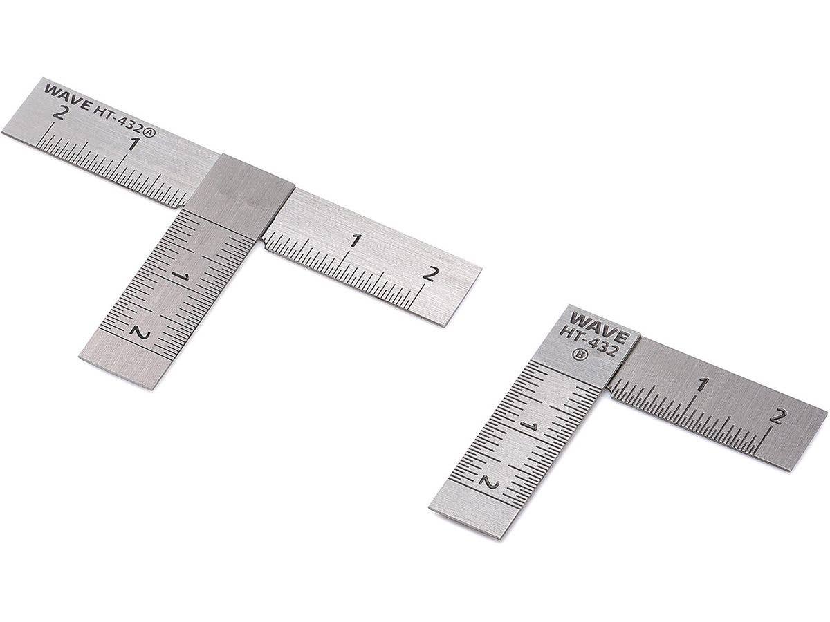 HGステンレスT定規[ショートタイプ]2枚組/90度