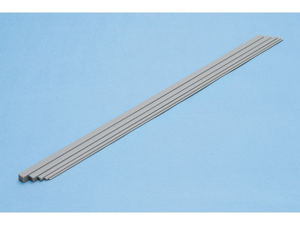 プラ=材料 (グレー) 角棒 2.0mm 6本入