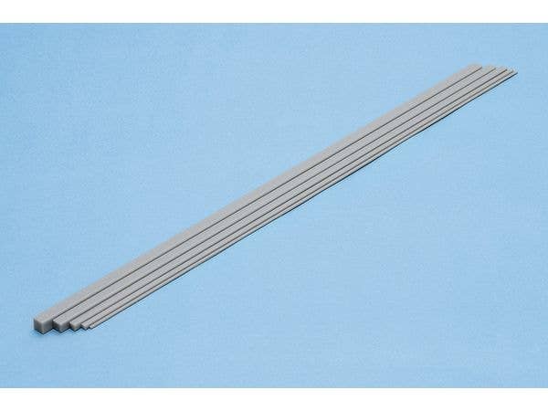 プラ=材料 (グレー) 角棒 4.0mm 4本入