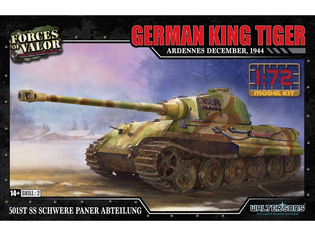 1/72 WW.II ドイツ軍 キングタイガー SS第501重戦車大隊 1944年12月 アルデンヌ