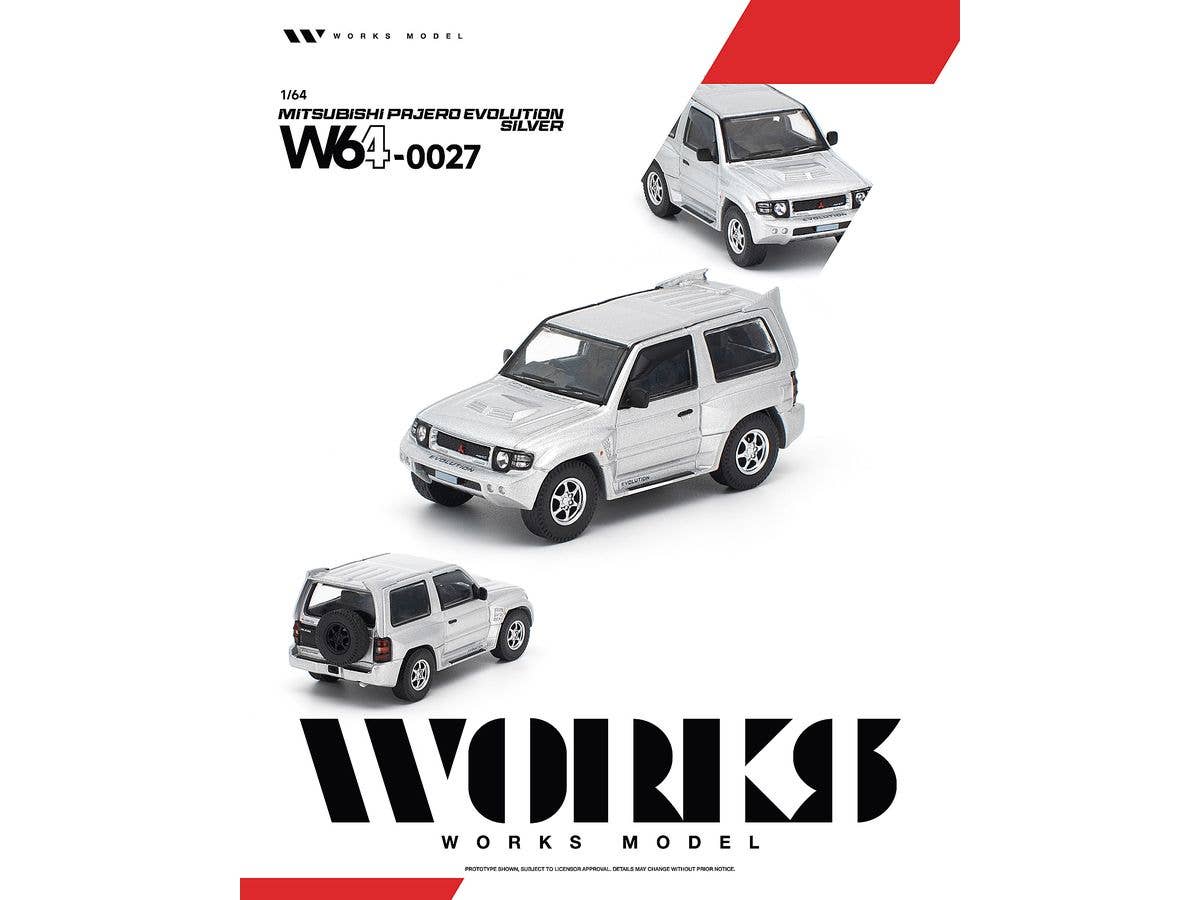 1/64 MITSUBISHI PAJERO EVOLUTION SILVERPAJERO EVOLUTION SILVER